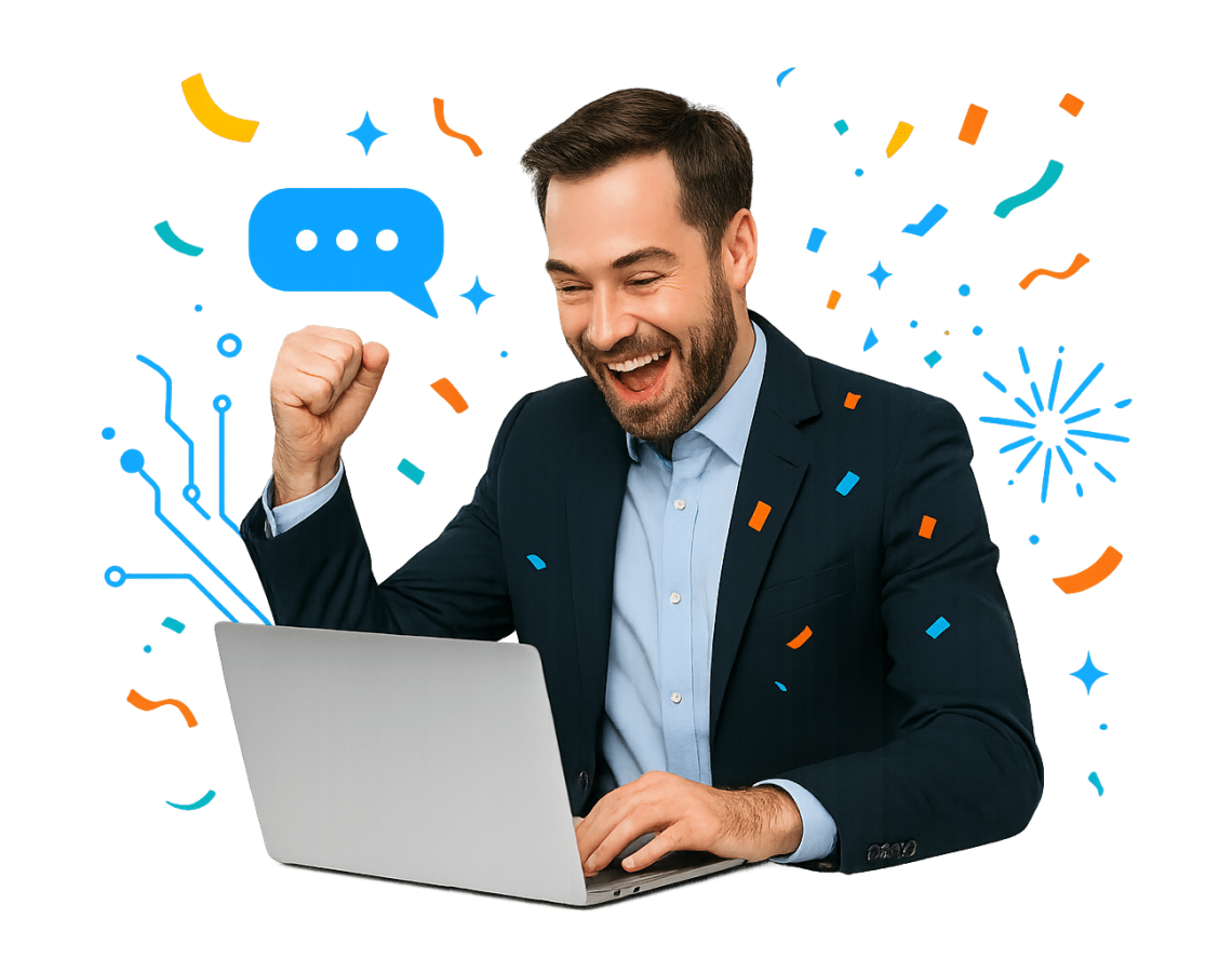 Happy-Customer-with-AI-Chatbots